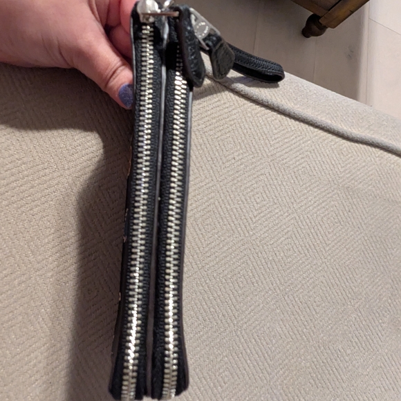 Coach Black Floral Wristlet - Picture 5 of 15